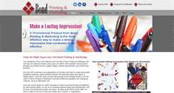 Desktop Screenshot of bondprinting.com