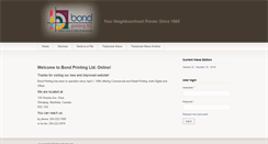 Desktop Screenshot of bondprinting.net