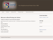 Tablet Screenshot of bondprinting.net